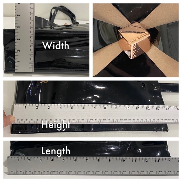 Ted Baker London Black Large Knot Bow Icon Tote Bag - shiny - black - Large - Picture 15 of 15